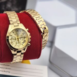 Affordable Michael Kors-Style Chain Watch – Elegant Analog, Water-Resistant