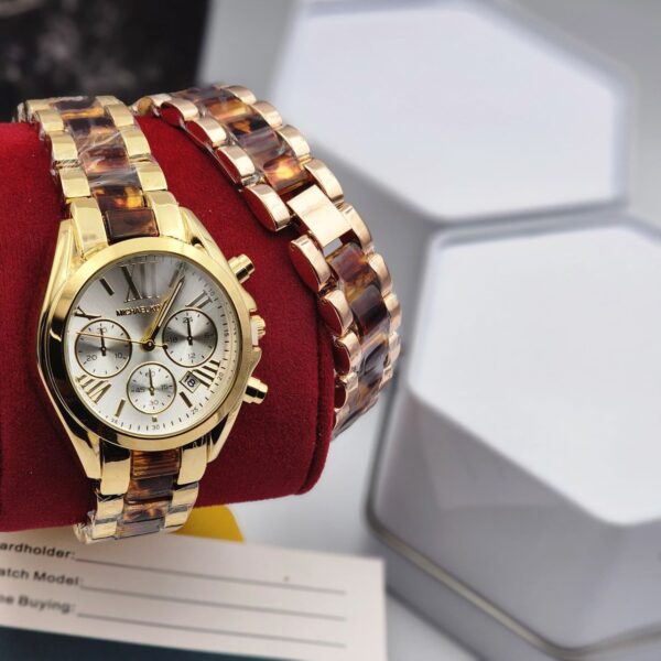 Affordable Michael Kors-Style Chain Watch – Elegant Analog, Water-Resistant - Image 3