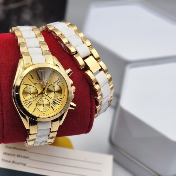 Affordable Michael Kors-Style Chain Watch – Elegant Analog, Water-Resistant - Image 2